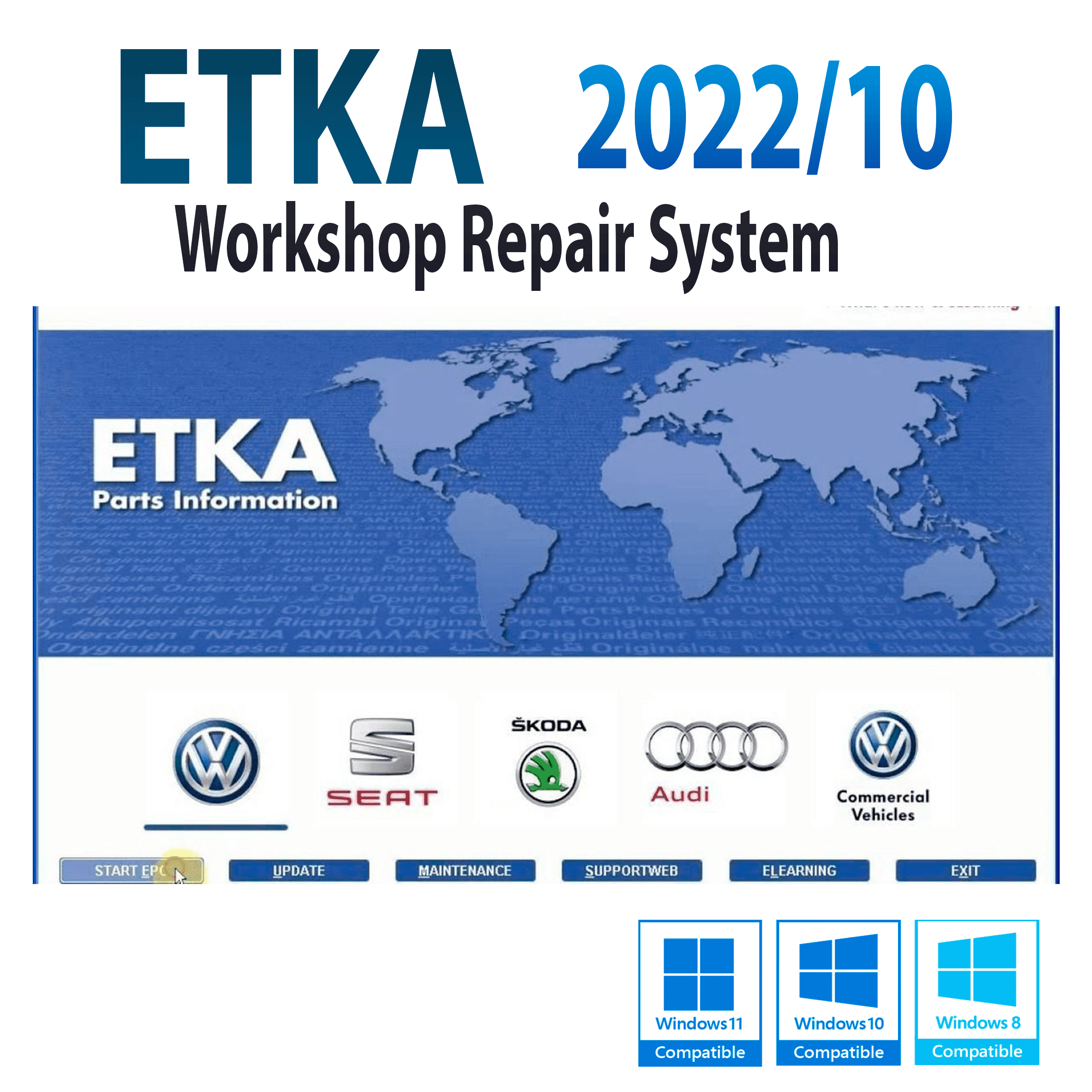 ETKA 8.1 Software For Windows Lifetime License – Best Price
